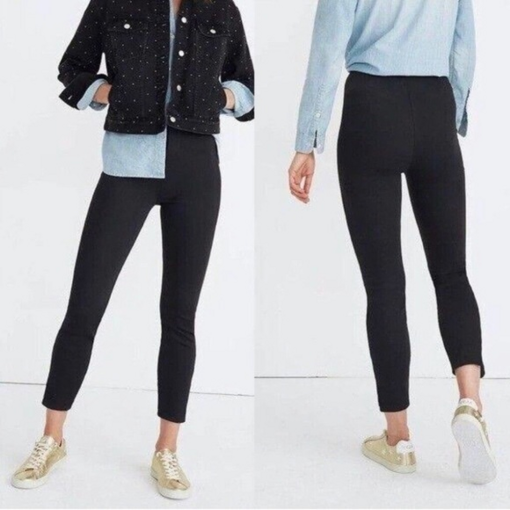 Madewell Fraser Slim Pants in True Black Size 28 New with‎ out tags